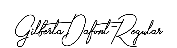 GilbertaDafont-Regular  Frei Schriftart Herunterladen