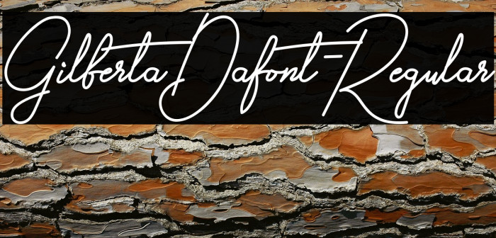 GilbertaDafont-Regular Example 3