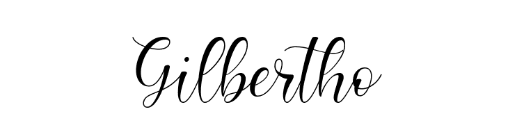 Gilbertho  les polices de caractères gratuit tlcharger