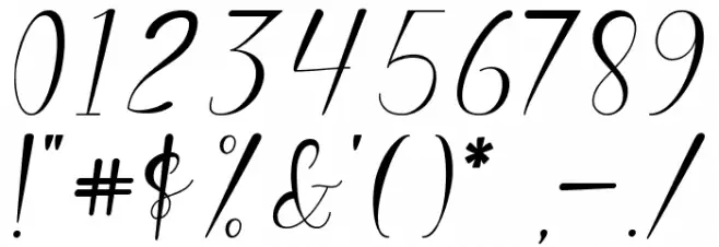 Gilbertho Font OTHER CHARS