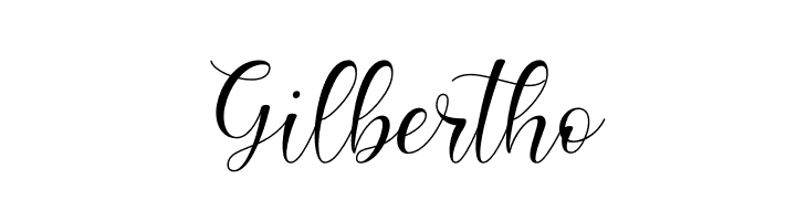 Gilbertho  Frei Schriftart Herunterladen