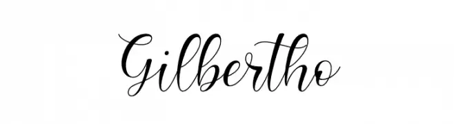 Gilbertho  Frei Schriftart Herunterladen
