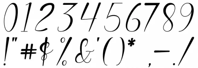 Gilbertho Font OTHER CHARS