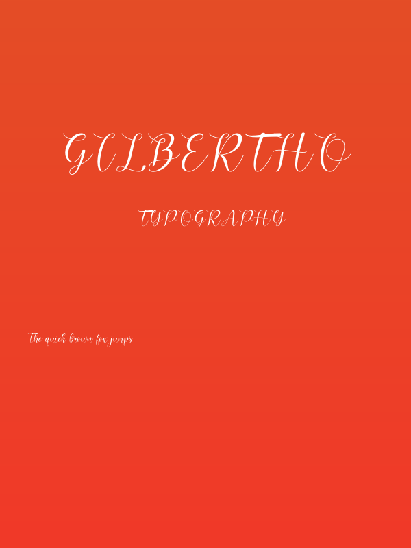 Gilbertho Poster