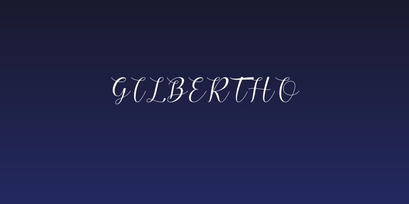 Gilbertho Social Header