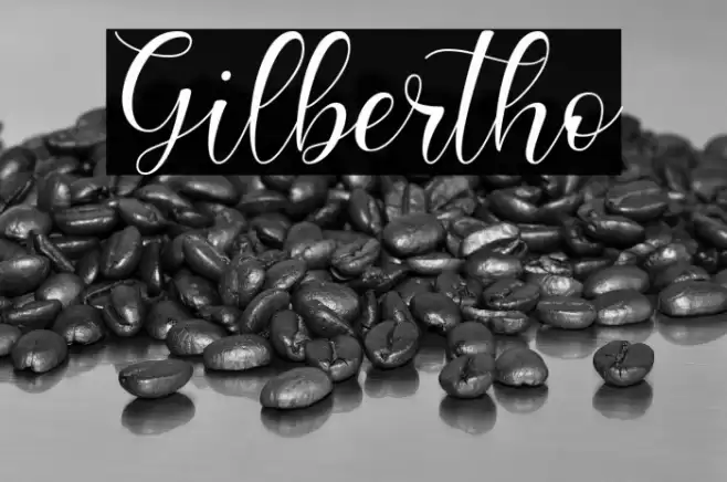 Gilbertho Font examples