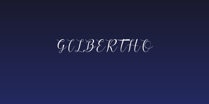 Gilbertho Social Header
