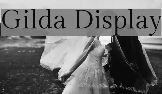 Gilda Display Font examples