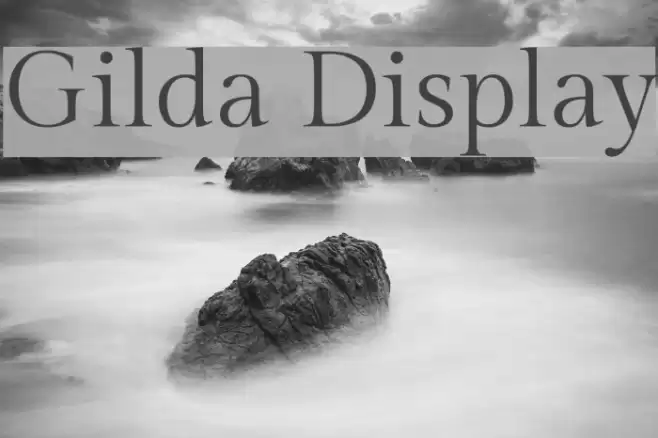Gilda Display Font examples