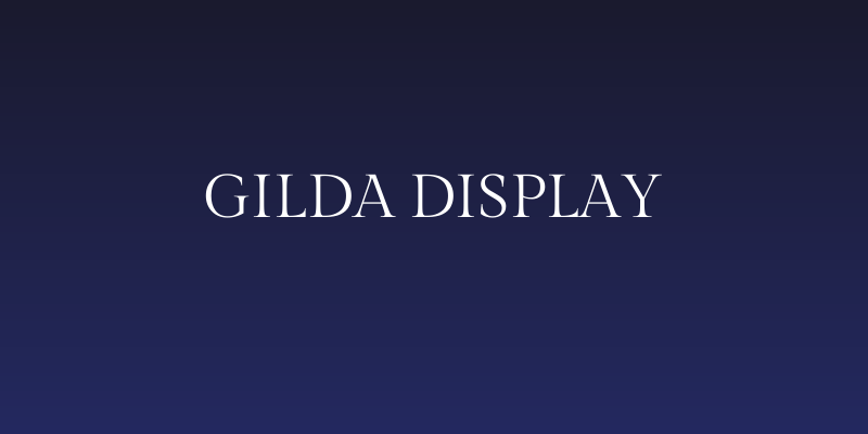 Gilda Display Social Header