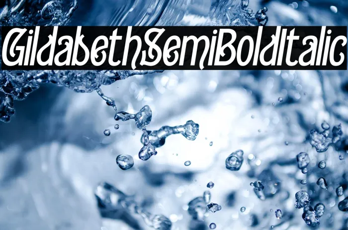 Gildabeth Semi Bold Italic Example 1
