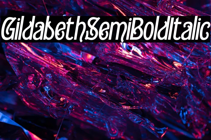 Gildabeth Semi Bold Italic Example 3