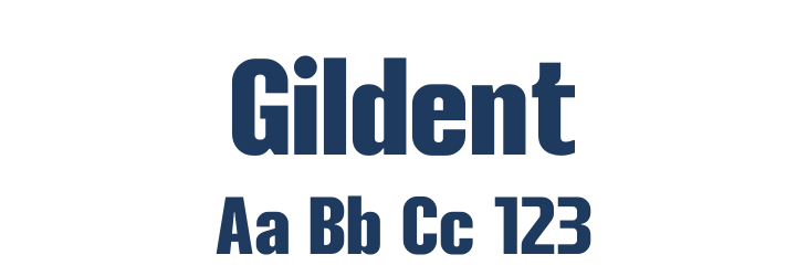Gildent Font Preview