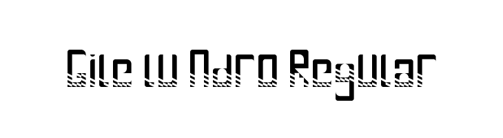 Gile lu Ndro. Regular  font caratteri gratis
