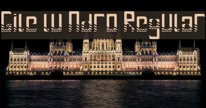 Gile lu Ndro. Regular Font examples