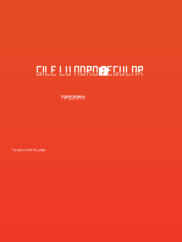 Gile lu Ndro. Regular Poster