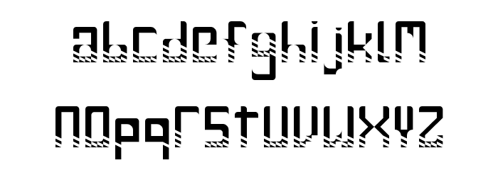 Gile lu Ndro. Regular Font LOWERCASE