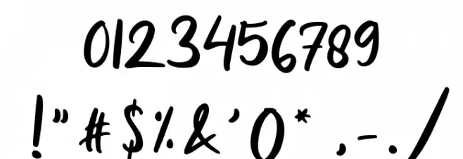 GilethaFREE Font OTHER CHARS