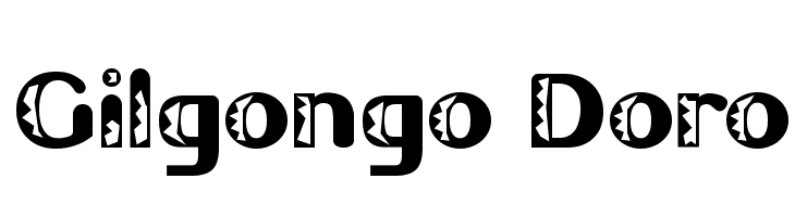 Gilgongo Doro Font