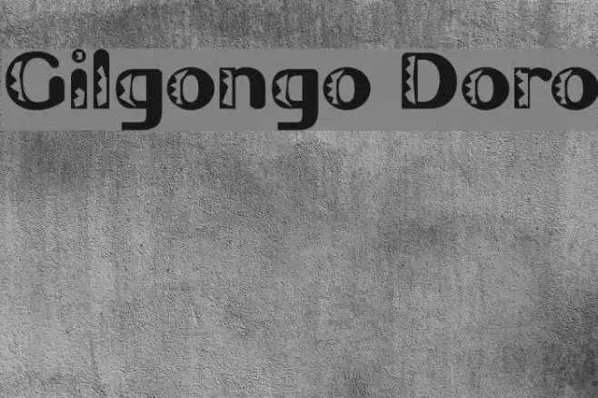 Gilgongo Doro Font examples