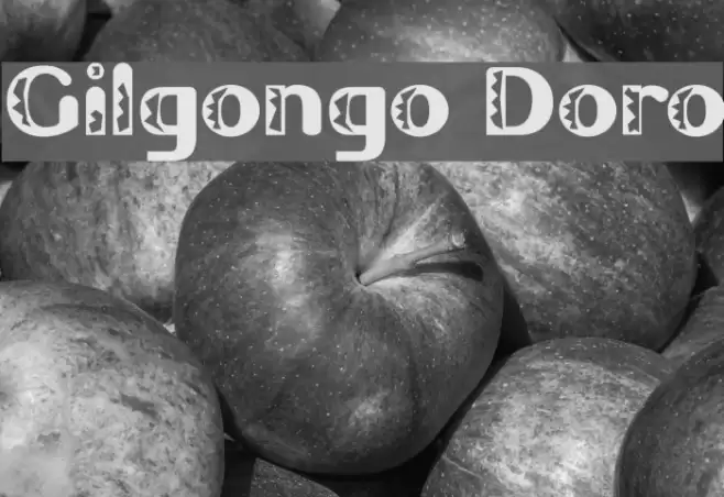 Gilgongo Doro Font examples