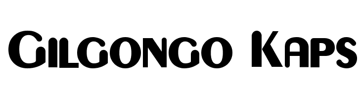 Gilgongo Kaps Font