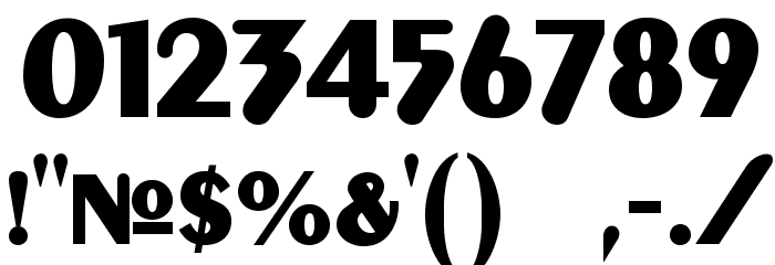 Gilgongo Kaps Font OTHER CHARS