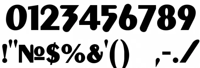 Gilgongo Kaps Font OTHER CHARS