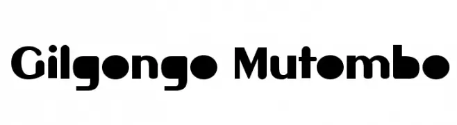 Gilgongo Mutombo  नि: शुल्क फ़ॉन्ट्स डाउनलोड