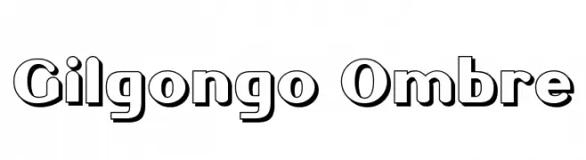 Gilgongo Ombre  フリーフォントのダウンロード