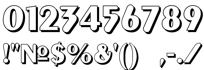 Gilgongo Ombre Font OTHER CHARS