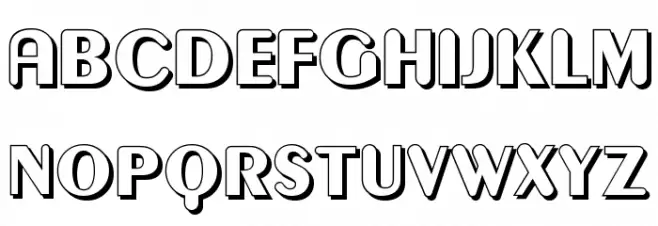 Gilgongo Ombre Schriftart Groß
