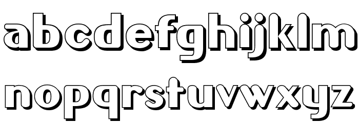 Gilgongo Ombre Font LOWERCASE