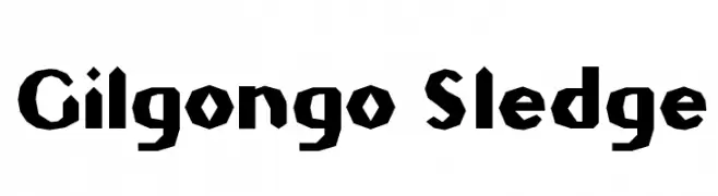 Gilgongo Sledge  Скачать бесплатные шрифты