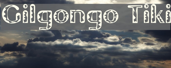 Gilgongo Tiki Font examples