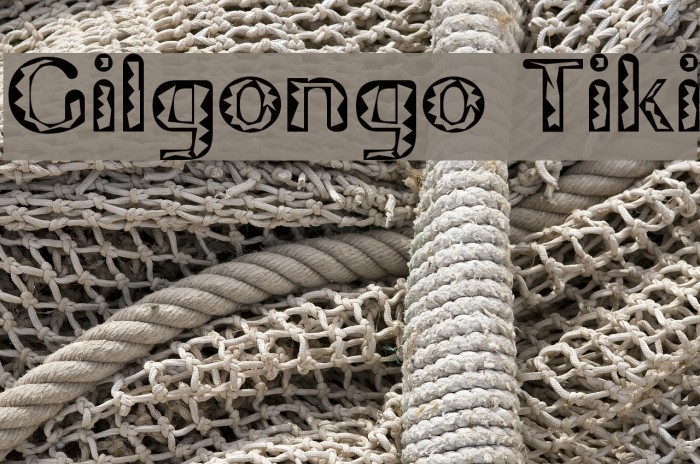 Gilgongo Tiki Font examples
