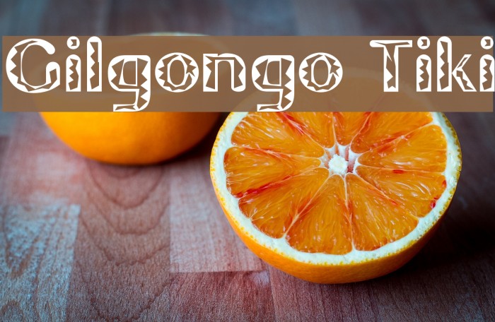 Gilgongo Tiki Font examples