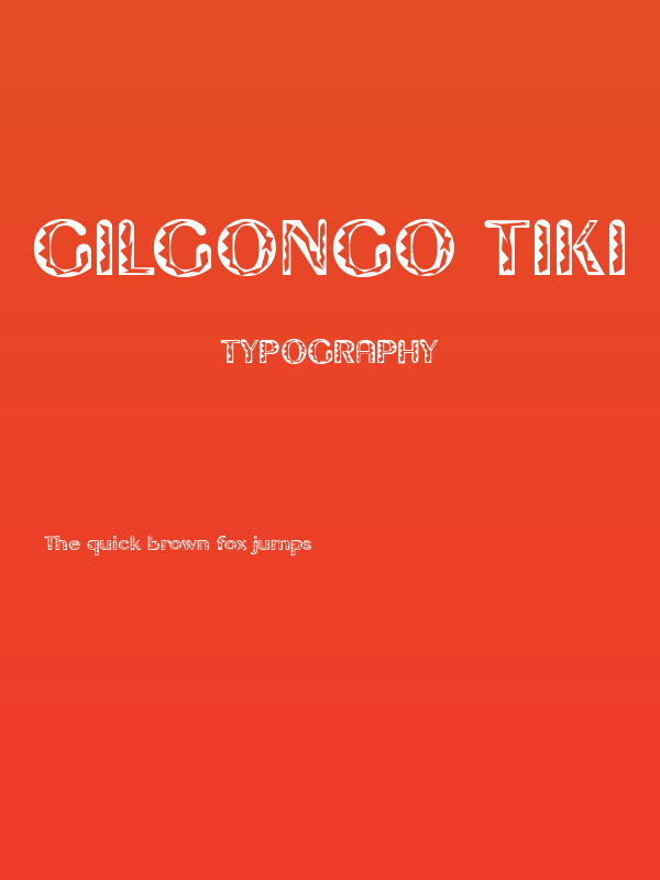 Gilgongo Tiki Poster