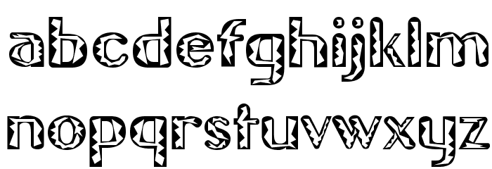 Gilgongo Tiki Font LOWERCASE
