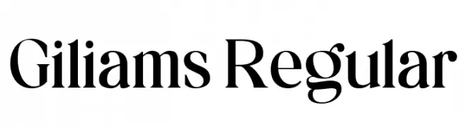Giliams Regular  Free Fonts Download
