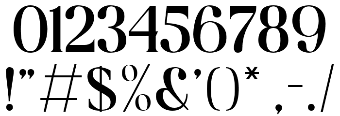 Giliams Regular Font OTHER CHARS