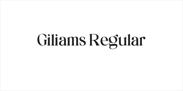 Giliams Regular Logo