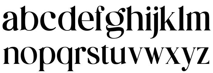 Giliams Regular Font LOWERCASE