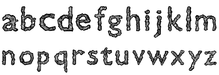 Gill Tree Font LOWERCASE