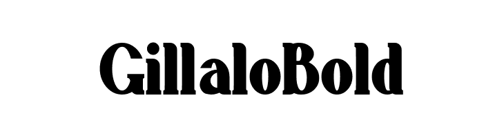 Gillalo Bold  नि: शुल्क फ़ॉन्ट्स डाउनलोड