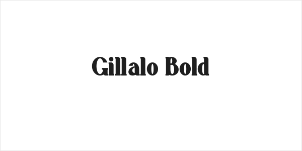 Gillalo Bold Logo
