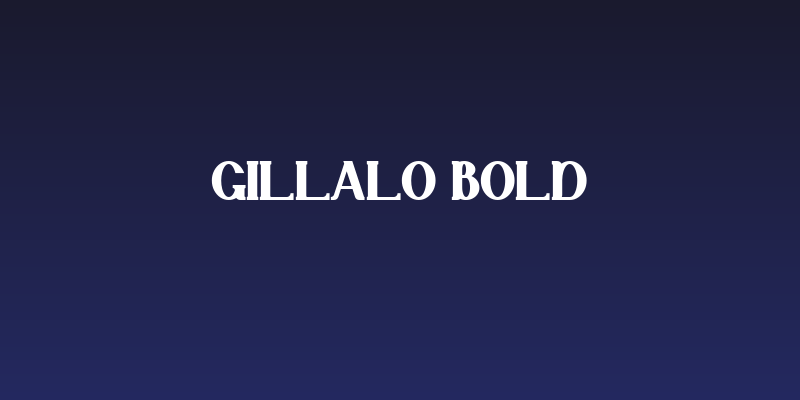 Gillalo Bold Social Header