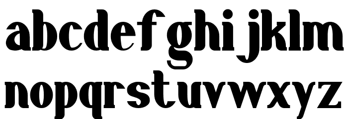 Gillalo Bold Font LOWERCASE