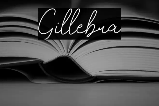 Gillebra Font examples