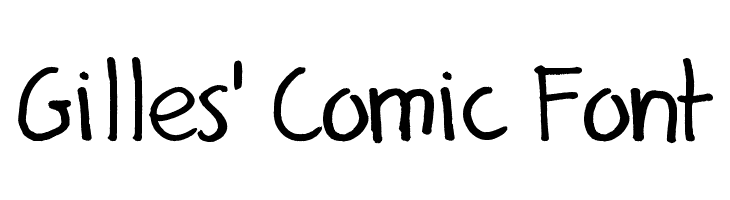 Gilles' Comic Font  لخطوط تنزيل